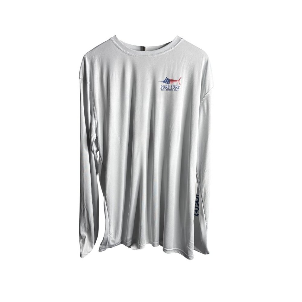 Pure Lure Reel Fishing Gear Men's Long Sleeve Jersey Top Size 2XL NWT